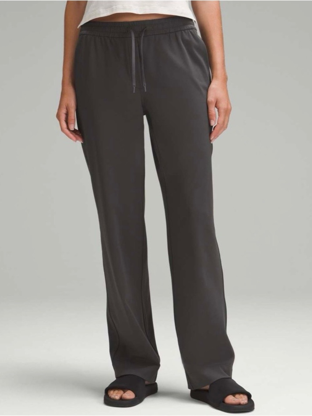 Lululemon Straight-Leg Mid-Rise Pant Full Length *Luxtreme Black